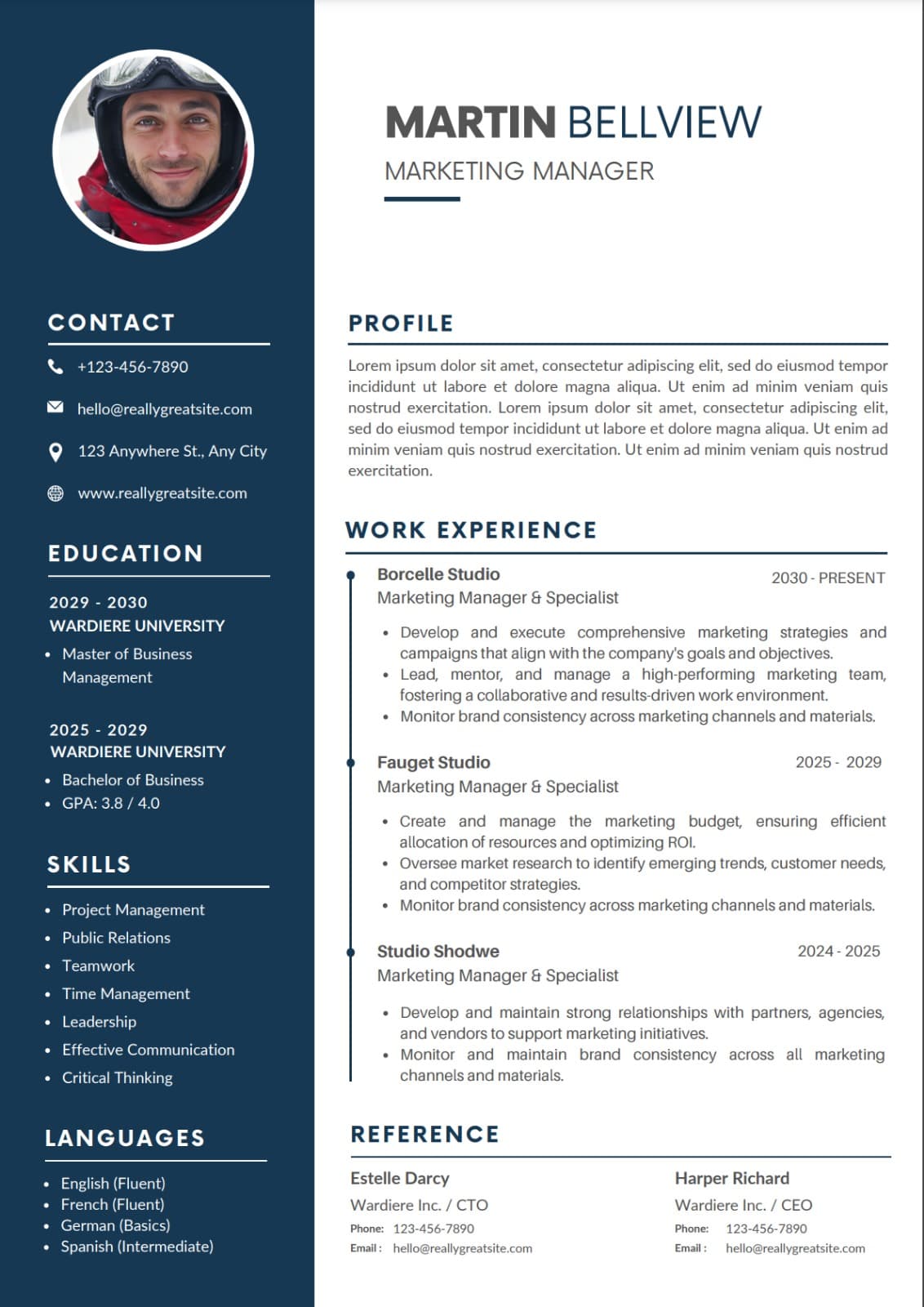 Original unformatted candidate CV before AI formatting by QuickSmartCV